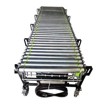 quality  Hotels Factory Price Unloading Artifact Powered Flexible Expandable Roller Conveyor factory